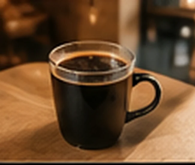 Foto ilustrasi kopi espresso hitam dalam cangkir